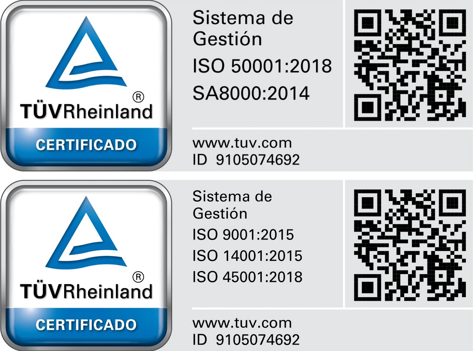 Certificaciones
