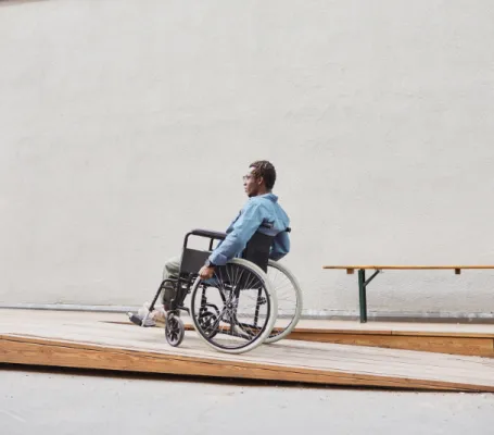 persona con movilidad reducida