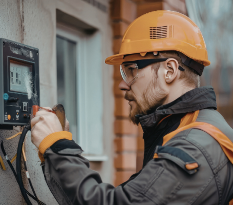 un operario de mantenimiento integral